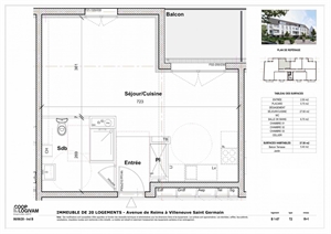 appartement à la vente -   02200  SOISSONS, surface 37,5 m2 vente appartement - APR703690
